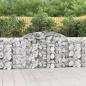 Preview: ARDEBO.de - Gabionen mit Hochbogen 25 Stk 300x30x100/120cm Verzinktes Eisen