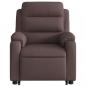 Preview: Relaxsessel mit Aufstehhilfe Dunkelbraun Stoff