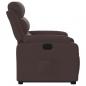 Preview: Relaxsessel mit Aufstehhilfe Dunkelbraun Stoff