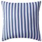 Preview: Gartenkissen 2 Stk. Streifenmuster 45 x 45 cm Marineblau
