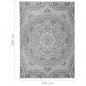 Preview: Outdoor-Teppich Flachgewebe 200x280 cm Blaues Muster