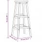 Preview: Barhocker 8 Stk. Massivholz Akazie