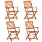 Preview: 13-tlg. Garten-Essgruppe 280x90x75 cm Massivholz Akazie
