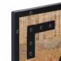 Preview: ARDEBO.de - Garderoben 2 Stk. 80x8x25 cm Raues Massivholz Mango