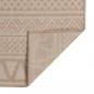 Preview: Outdoor-Teppich Flachgewebe 200x280 cm Braun Gestreift