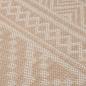 Preview: Outdoor-Teppich Flachgewebe 200x280 cm Braun Gestreift