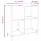 Preview: Plattenschrank Räuchereiche 84,5x38x89 cm Holzwerkstoff