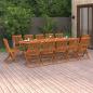 Preview: ARDEBO.de - 13-tlg. Garten-Essgruppe 280x90x75 cm Massivholz Akazie