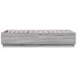 Preview: Bettgestell Grau Sonoma 100x200 cm Holzwerkstoff