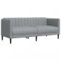 Preview: Sofa 2-Sitzer Hellgrau Stoff