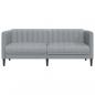 Preview: Sofa 2-Sitzer Hellgrau Stoff