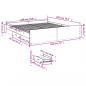 Preview: Bettgestell mit Schubladen Grau Sonoma 180x200cm Holzwerkstoff
