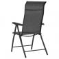Preview: Gartenstühle 2 Stk. Klappbar Grau Poly Rattan