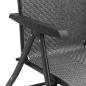 Preview: Gartenstühle 2 Stk. Klappbar Grau Poly Rattan