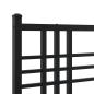 Preview: Kopfteil Metall Schwarz 90 cm