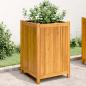 Preview: ARDEBO.de - Pflanzkübel mit Einlage 50x50x75 cm Massivholz Akazie