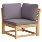 Preview: 5-tlg. Garten-Lounge-Set mit Kissen Massivholz Akazie