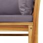 Preview: 7-tlg. Garten-Lounge-Set mit Kissen Massivholz Akazie