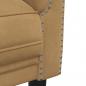 Preview: 2-Sitzer Sofa Braun Kunstleder Wildleder-Optik