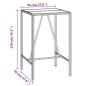Preview: 5-tlg. Gartenbar-Set mit Kissen Schwarz Poly Rattan