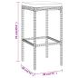 Preview: ARDEBO.de - 5-tlg. Gartenbar-Set mit Kissen Schwarz Poly Rattan