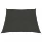 Preview: ARDEBO.de - Sonnensegel 160 g/m² Anthrazit 4/5x4 m HDPE