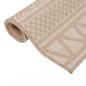 Preview: Outdoor-Teppich Flachgewebe 140x200 cm Braun Gestreift