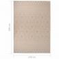 Preview: Outdoor-Teppich Flachgewebe 140x200 cm Braun Gestreift