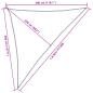 Preview: Sonnensegel 160 g/m² Anthrazit 3x4x5 m HDPE