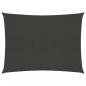 Preview: ARDEBO.de - Sonnensegel 160 g/m² Anthrazit 2x2,5 m HDPE 