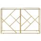 Preview: Konsolentisch Golden Edelstahl und Hartglas