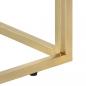 Preview: Konsolentisch Golden Edelstahl und Hartglas