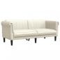 Preview: Sofa 2-Sitzer Creme Samt