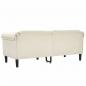 Preview: Sofa 2-Sitzer Creme Samt
