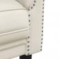 Preview: Sofa 2-Sitzer Creme Samt