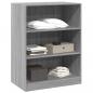 Preview: Kleiderschrank Grau Sonoma 77x48x102 cm Holzwerkstoff