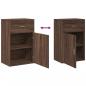Preview: Beistellschrank Braun Eichen-Optik 56,5x39x90 cm Holzwerkstoff