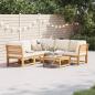Preview: ARDEBO.de - 6-tlg. Garten-Lounge-Set mit Kissen Massivholz Akazie