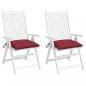 Preview: ARDEBO.de - Palettenkissen 2 Stk. Weinrot 50x50x7 cm Oxford-Gewebe