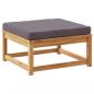 Preview: 10-tlg. Garten-Lounge-Set mit Kissen Massivholz Akazie