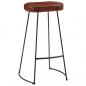 Preview: Gavin-Barhocker 2 Stk. Dunkelbraun 44x37,5x78 cm
