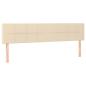 Preview: Boxspringbett mit Matratze Creme 160x200 cm Stoff