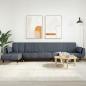 Preview: ARDEBO.de - Schlafsofa in L-Form Dunkelgrau 275x140x70 cm Samt