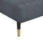 Preview: Schlafsofa in L-Form Dunkelgrau 275x140x70 cm Samt