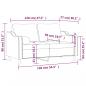 Preview: 2-Sitzer-Sofa mit Zierkissen Schwarz 120 cm Stoff