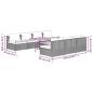 Preview: 8-tlg. Garten-Lounge-Set mit Kissen Poly Rattan Schwarz