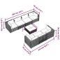 Preview: 8-tlg. Garten-Lounge-Set mit Kissen Poly Rattan Schwarz