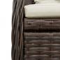Preview: 9-tlg. Garten-Essgruppe mit Kissen Braun Poly Rattan
