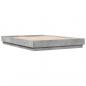 Preview: Bettgestell Betongrau 150x200 cm Holzwerkstoff