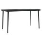 Preview: 5-tlg. Garten-Essgruppe mit Kissen Schwarz Poly Rattan